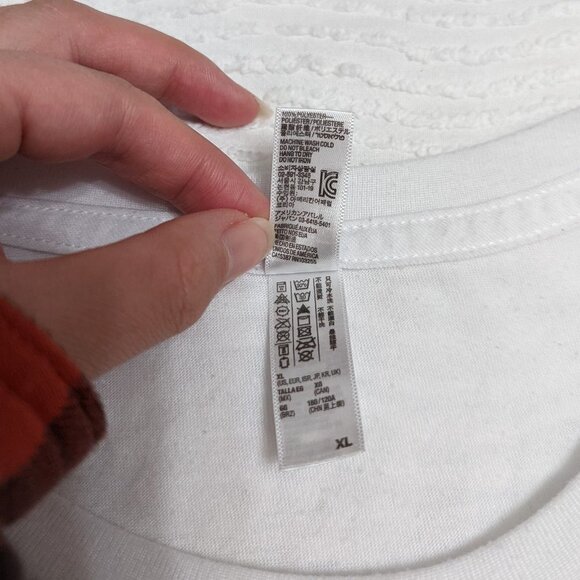 American Apparel Men's XL Short Sleeve Print T-Shirt Sublimation T Polyester - Picture 4 of 4